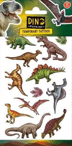 UMÝVAJÚCE TETOVANIE DINOSAURS DINO dekorácia narodeninovú tortu ručná dekorácia