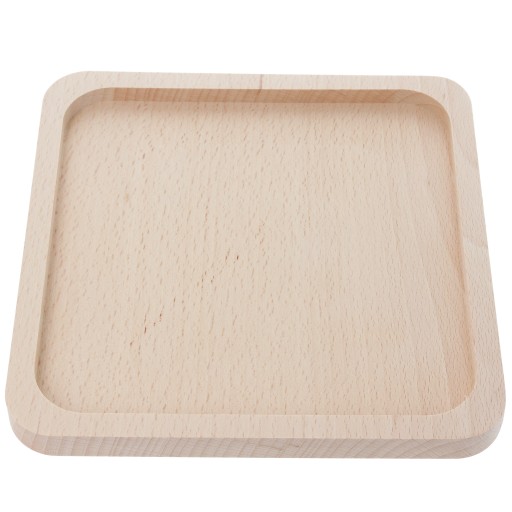 Drevený rám, podstavec, pocitová cesta, štvorec, 19 cm