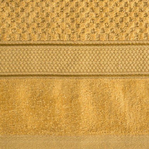 Nadýchaný a savý UTERÁK JESSI S DEKORACIOU 50X90CM HORČICA