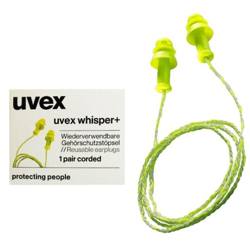 Zátkové chrániče sluchu uvex whisper+ s žilou, 1 pár