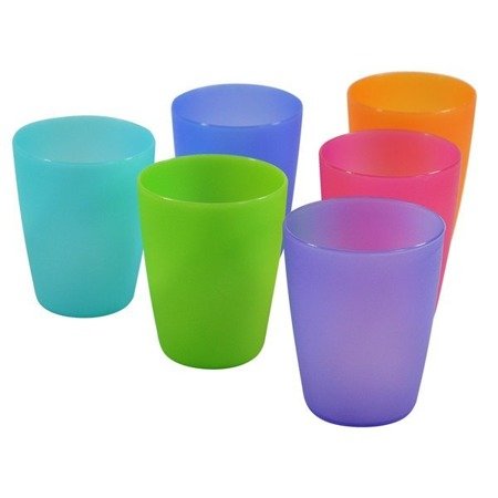 Poháre 300 ml 6 kusov mix farby Weekend Sagad