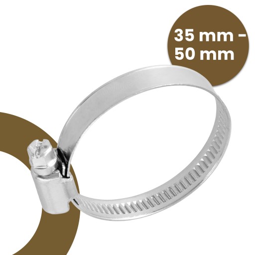 Skrutková svorka CLAMP CLAMP 35-50 mm Kov Oceľ TWISTED Svorka