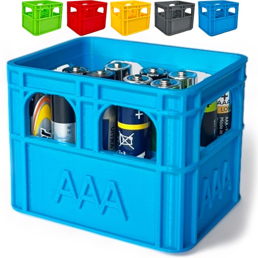 KAJAWIS organizér na AAA batérie, BATTERIES box, kufrík, EKO kontajner