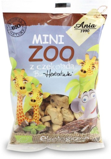 MINI ZOO BIO ČOKOLÁDOVÉ COOKIES 100 g - BIO AN