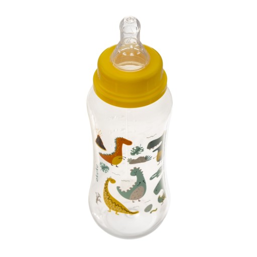AKUKU FĽAŠA S ÚZKYMI OTVORMI 250ML 0+ DINOZUR