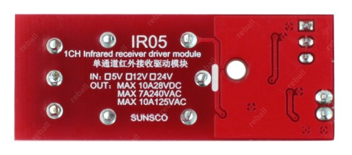 5V RELÉOVÝ MODUL S IR05 ARDUINO 10A DIAĽK