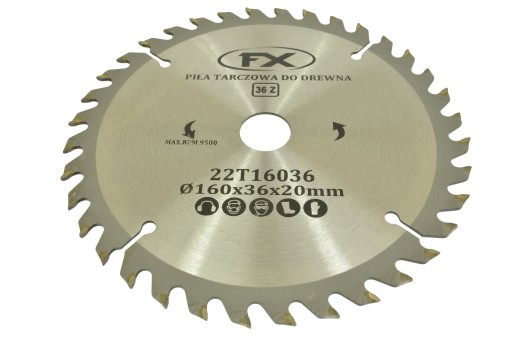 ŠTÍT s WIDIA FOR WOOD 160 mm x 20 x 36 zubov WIDIA