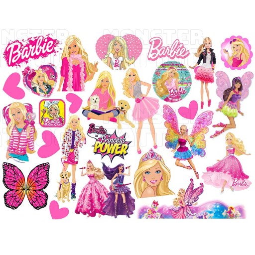 UMÝVAJÚCE DOČASNÉ TETOVANIE PRE DETI BARBIE DETI ORIGINÁLNE VZORY