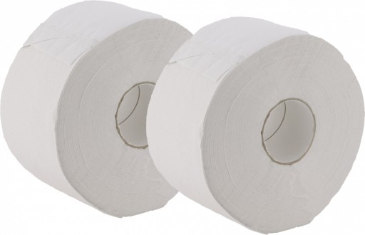 2x Toaletný papier 2-vrstvový 19cmx140m biely
