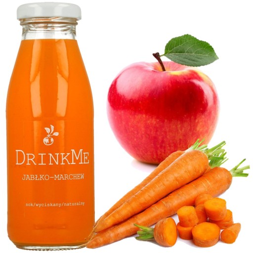 Sadvit jablkovo-mrkvová šťava 250 ml, LISOVANÁ, prirodzene zakalená