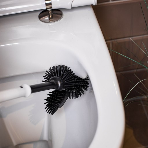 Antibakteriálna silikónová WC kefa s ohybom