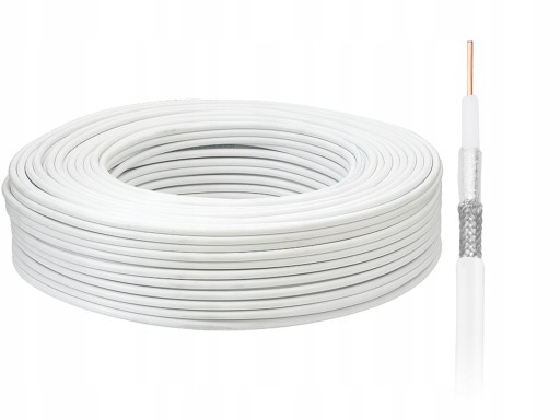 KOAXIÁLNY KÁBEL ANTÉNA KOAXIÁLNY 4K HRUBÝ KÁBEL RG6 6,8MM 25M