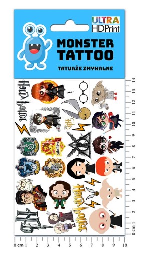 UMÝVAJÚCE DOČASNÉ TETOVANIE PRE DETI HARRY POTTER ORIGINÁLNE DIZAJNY