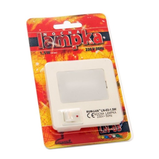 Zásuvná nočná lampa 1,5W LN-03 RUM-LUX