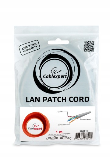 PATCHCORD LAN ETHERNET RJ45 CAT6 UTP 3M SIEŤOVÝ KÁBEL