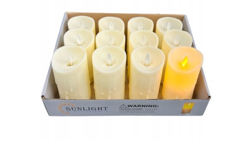 Vložka na sviečku LED sviečku s pohyblivým plameňom na batériu 11 cm