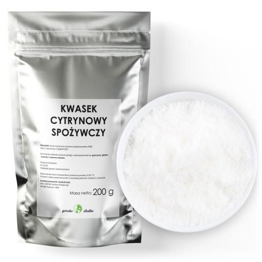 LEMON ACID čistá potravinárska kyselina 200g