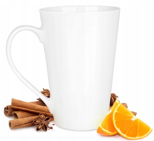 Veľký biely porcelánový hrnček na čaj, kávu, porcelán, 500ml, 0,5l