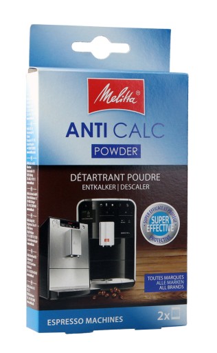 Odstraňovač vodného kameňa pre espresso kávovary Melitta Anti Calc POWDER 2x40g