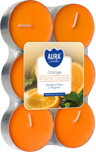 Veľké maxi voňavé ohrievače, 6 ks. Oranžová