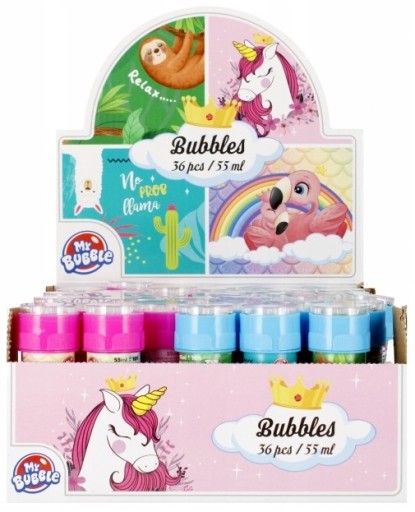 MYDLOVÉ BUBLINY JEDNOROŽEC LAMA SLOTH FLAMING 55 ML