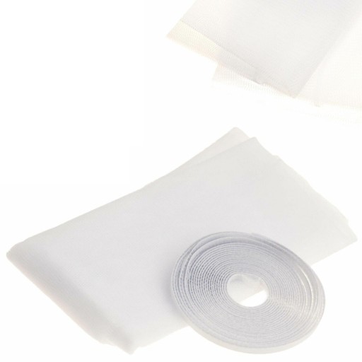 SIEŤKA NA KOMÁRIU NA OKENNÝ HMYZ 150x180 + BIELY VELKÝ SUCHÝ zips PROTI KOMÁROM A MUCHÁM