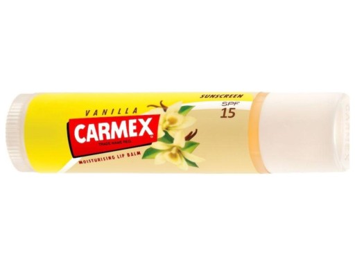 Carmex Wanilia Vanilla ochranný balzam na pery tyčinka na pery SPF15 4,25g