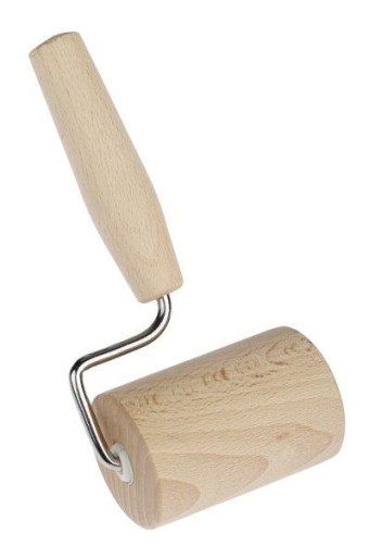 VALEC NA CESTO PIZZU S RÚČKOU MALÁ MINI DREVENÁ KUCHYŇA 8x5x16,5cm