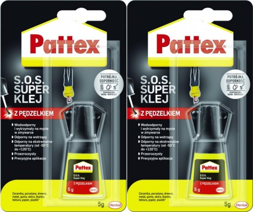 SUPER PATTEX S O S lepidlo so štetcom 5g