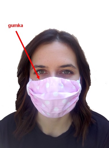 Trojvrstvová detská maska s nosovou elastickou CE