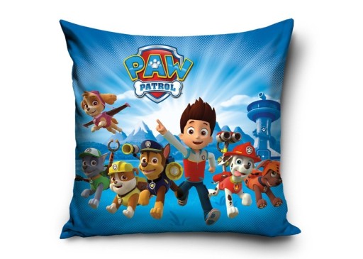 Obliečka na vankúš Paw Patrol a Ryder z mikrovlákna 40x40 VÝPREDAJ