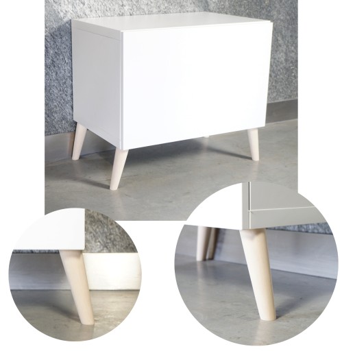 Noha 45 CM drevená šikmá montážna sada