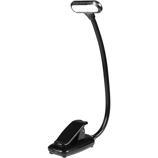 Stolná LED lampa Alogy s klipom Bezdrôtová na čítanie Čierna