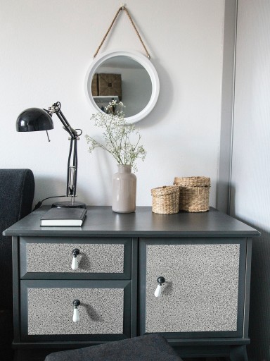Fólia PVC dyha Modena Grey Silver 45x25cm DIY