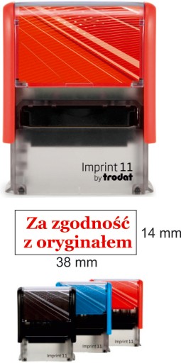 Pečiatka s nápisom Za zhodu s originálom