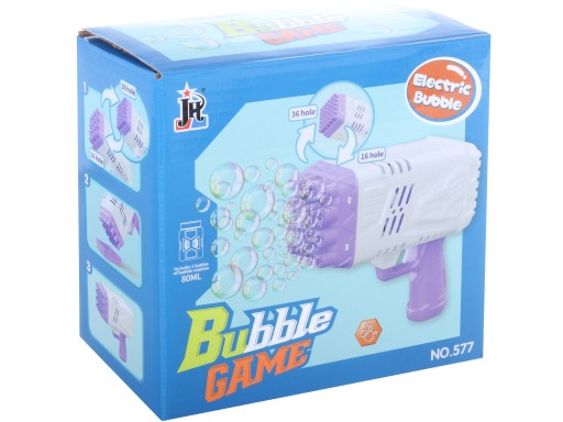Bubble Bazooka STRÚŠAČ BUBLINOVÝCH PISTOL + TEKUTINY