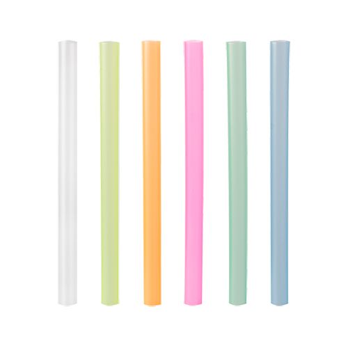 PLASTOVÉ SLAMKY BUBBLE TEA 12mm NEON (200)REDPLAST