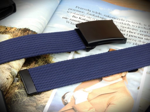 Pánska WIDE klasická mikina NAVY BLUE Buckle Mat
