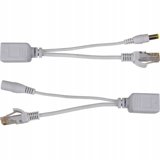 PoE adaptér, rozbočovač RJ45 a zástrčka 2.1/5.5 P-POE1