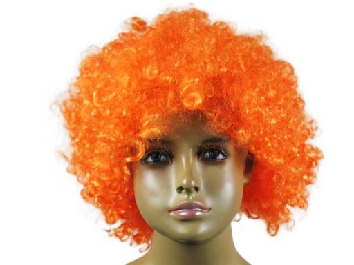 AFRO KLAUN ORANŽOVÁ Parochňa, ORANŽOVÉ VLASY