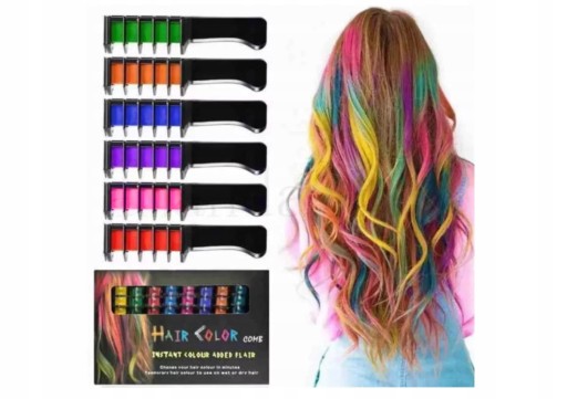 FARBY NA VLASY hrebeň FAREBNÝ HIGHLIGHTS BALLEYAGE COLOURING CHALK 6