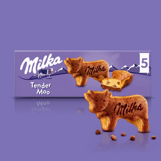 Milka Tender Moo sušienky s čokoládou 140 g