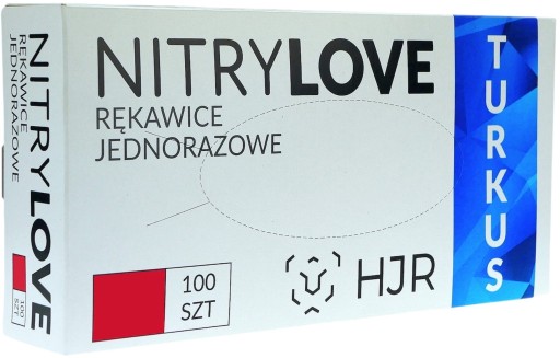 Rukavice JEDNORÁZOVÉ NITRILOVÉ RUKAVICE 100 ks M