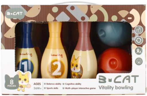 DOMÁCA BOWLINGOVÁ ZRUČNOSTNÁ HRA S 2 GUĽAMI