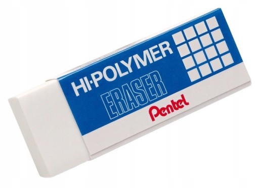 Pentel biela guma, 1 ks, veľ