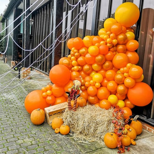 ORANŽOVÉ BALÓNY SADA BALÓNOV HALLOWEENSKÉ BALÓNY 10