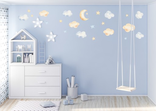 Samolepky na stenu STAR CLOUDS 50x75cm CH1