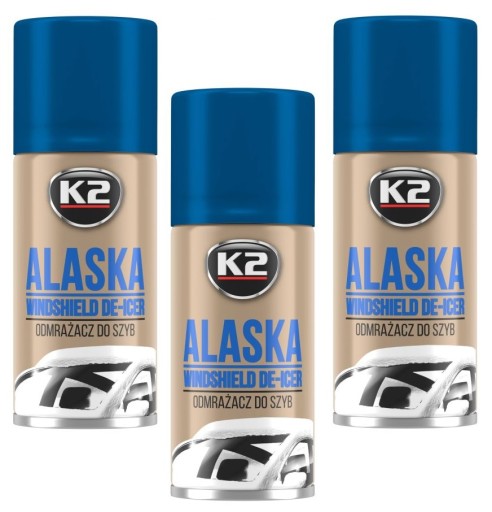 K2 ALASKA 150ml ROZMRAZOVAČ AUTOSKIEN rozpúšťa ľad a námrazu