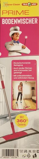 Plochý MOP s 360° Clever Clean spojom, skrutkovaný