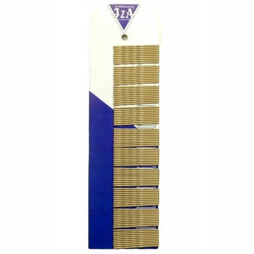 Iza GOLD MATT sponky do vlasov 100 ks 5cm s dvoma guličkami